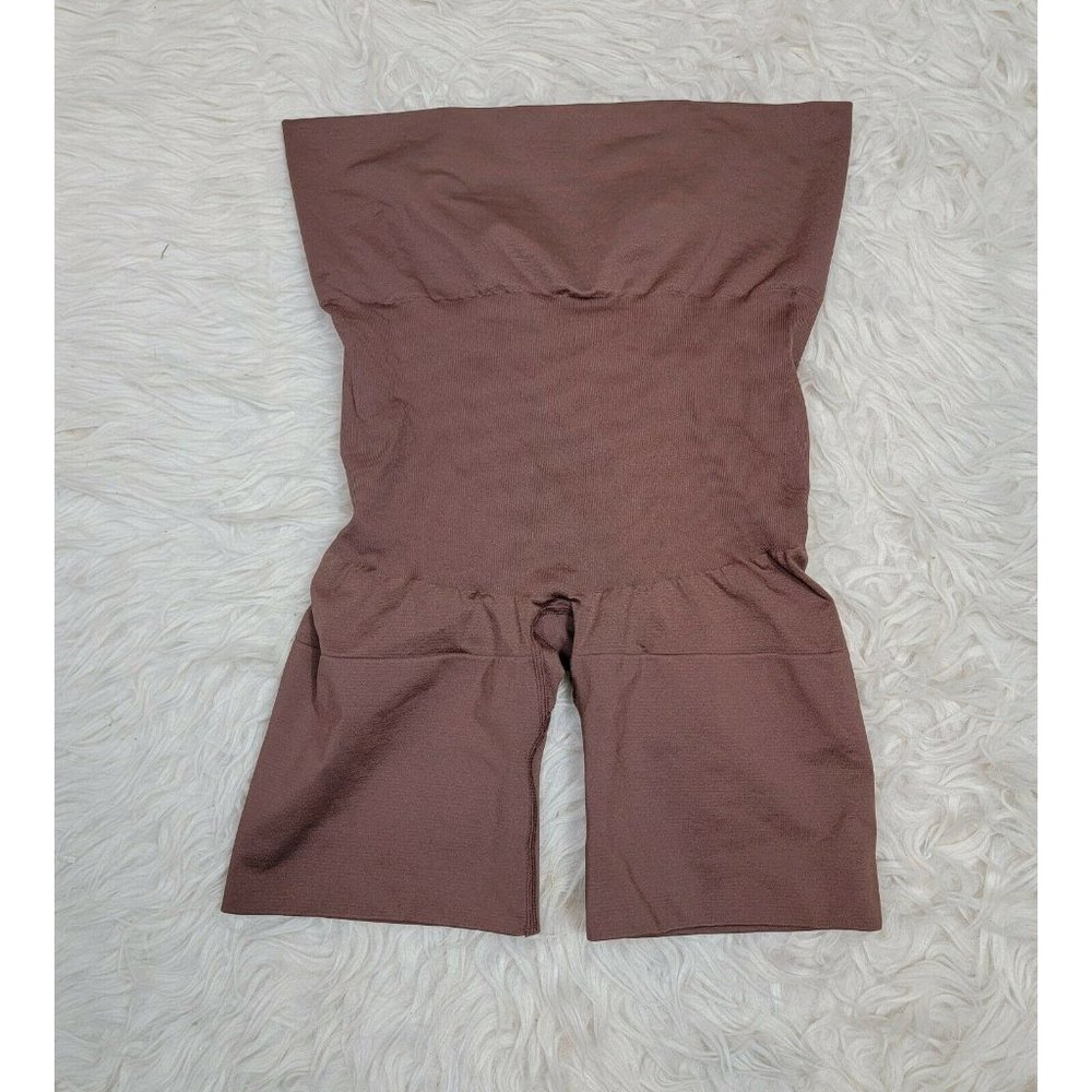 MeMoi Womens Plus Size 1X Panty Girdle Butt Lift Tummy Control Shapewear Brown S